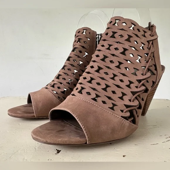 Vince Camuto Shoes Vince Camuto Emberla Brown Nubuck Cutout